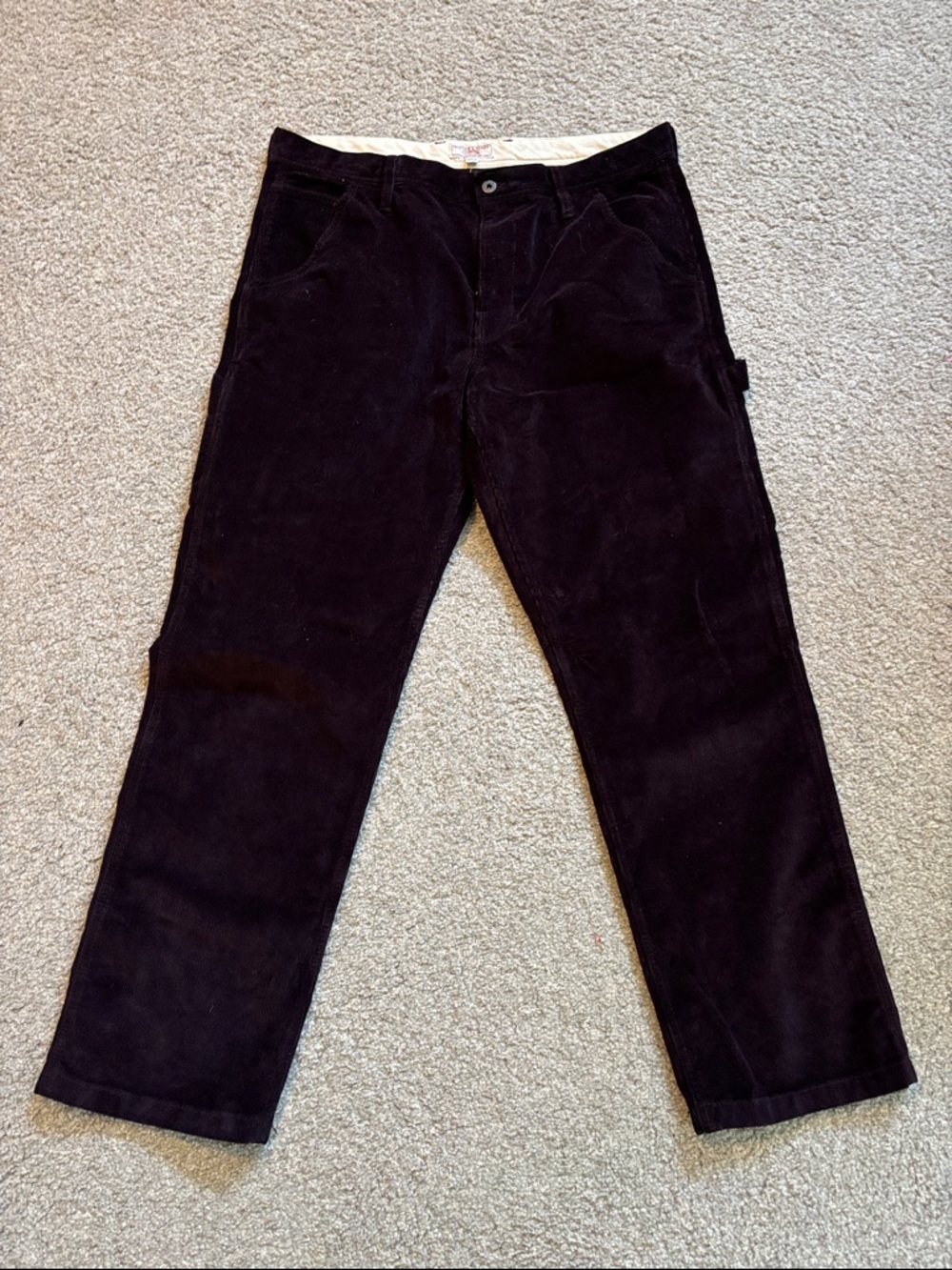 Wallace & Barnes 36 X 32 Men's Dark Brown Corduroy Straight-Leg Pants